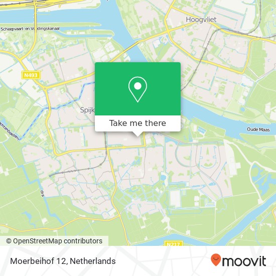 Moerbeihof 12, 3203 XS Spijkenisse kaart