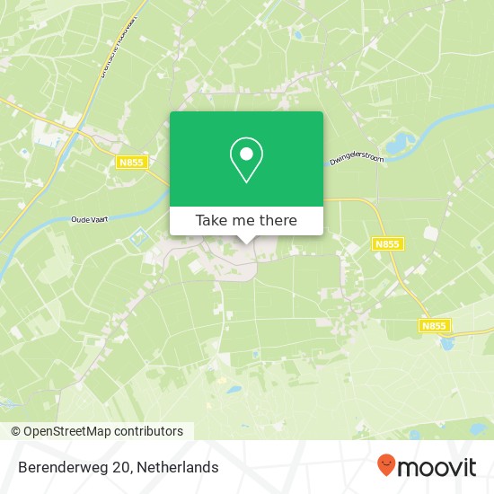 Berenderweg 20, 7991 AW Dwingeloo kaart