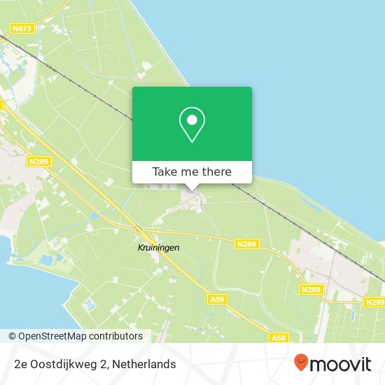 2e Oostdijkweg 2, 4415 AD Oostdijk kaart