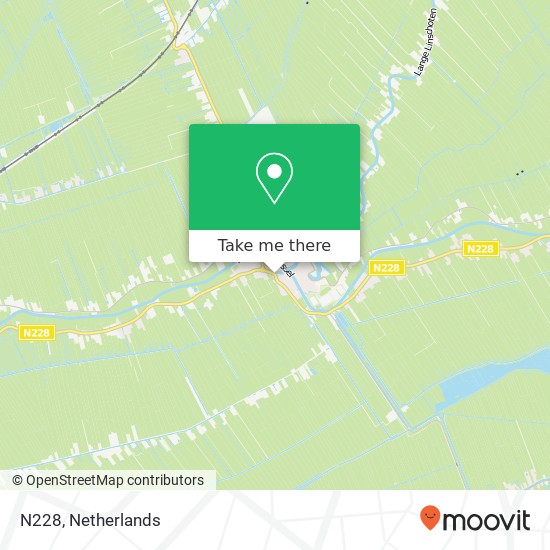 N228, 3421 GN Oudewater kaart
