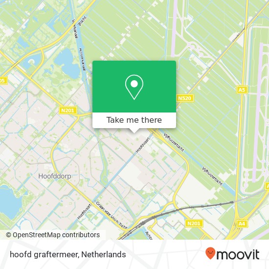 hoofd graftermeer, 2131 AC Hoofddorp kaart