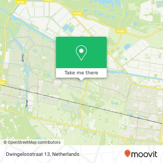 Dwingeloostraat 13, 5043 HD Tilburg kaart