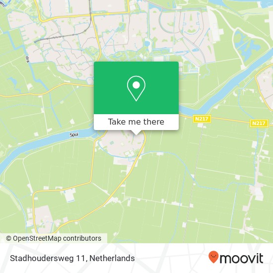 Stadhoudersweg 11, 3264 SG Nieuw-Beijerland kaart