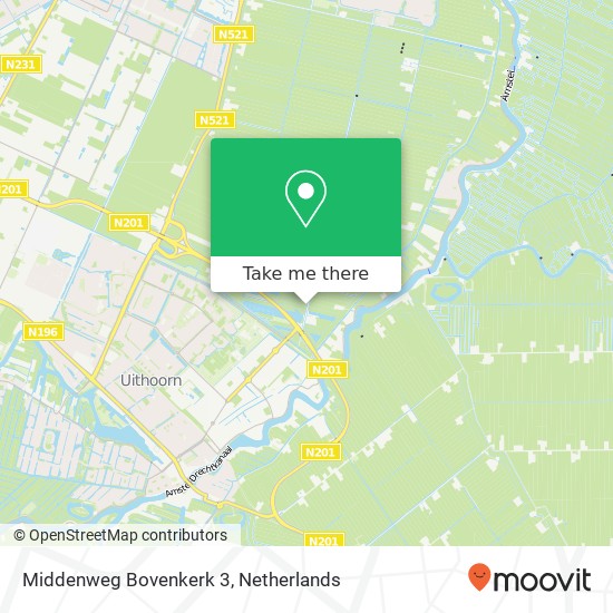 Middenweg Bovenkerk 3, 1188 WR Amstelveen kaart