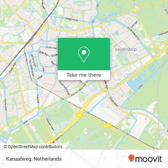 Kanaalweg, 2313 Leiden kaart