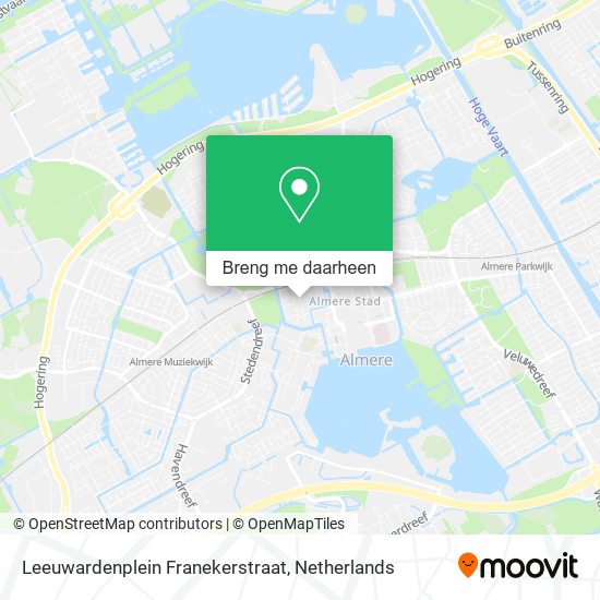 Leeuwardenplein Franekerstraat kaart