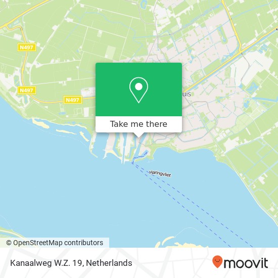 Kanaalweg W.Z. 19, 3221 LK Hellevoetsluis kaart