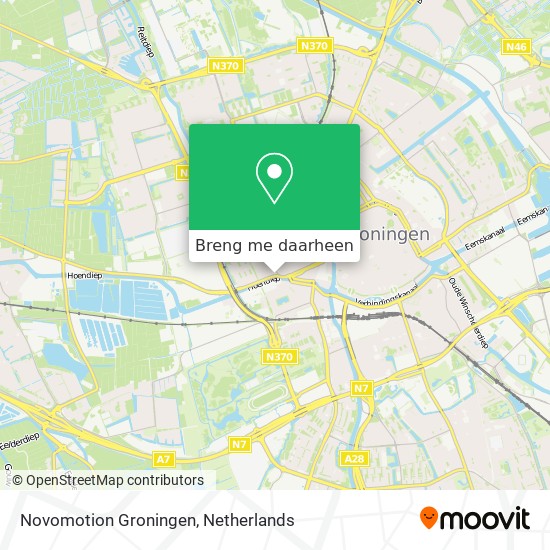 Novomotion Groningen kaart