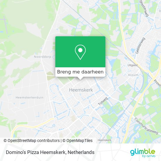 Domino's Pizza Heemskerk kaart