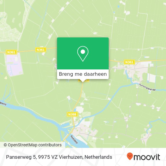 Panserweg 5, 9975 VZ Vierhuizen kaart