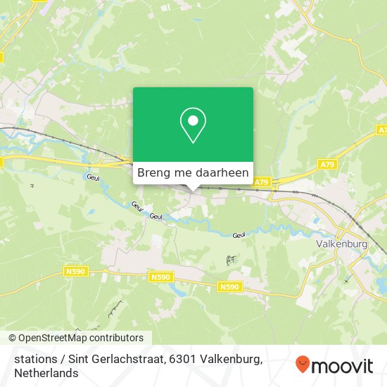 stations / Sint Gerlachstraat, 6301 Valkenburg kaart
