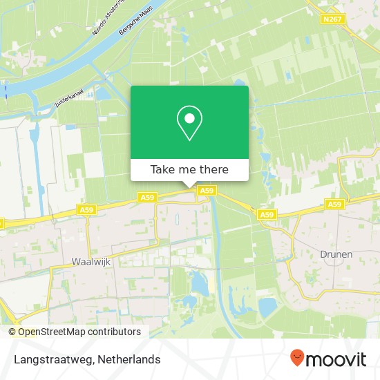 Langstraatweg, 5145 Waalwijk kaart