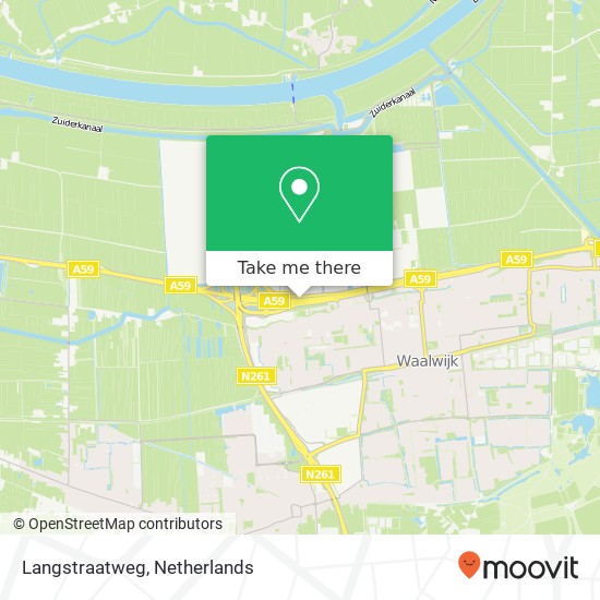 Langstraatweg, 5145 Waalwijk kaart