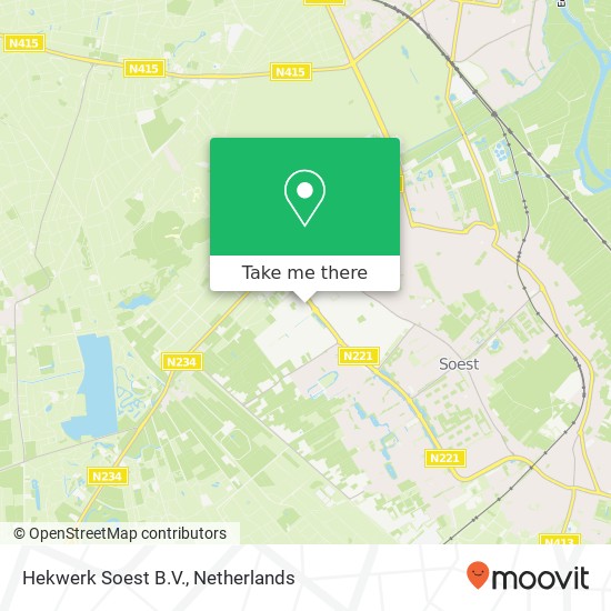 Hekwerk Soest B.V., Nieuwegracht 2 kaart