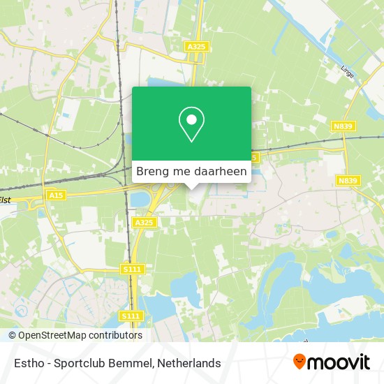 Estho - Sportclub Bemmel kaart