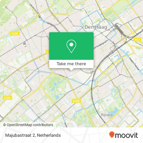 Majubastraat 2, 2572 NW Den Haag kaart
