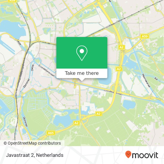 Javastraat 2, 5215 BE 's-Hertogenbosch (Den Bosch) kaart