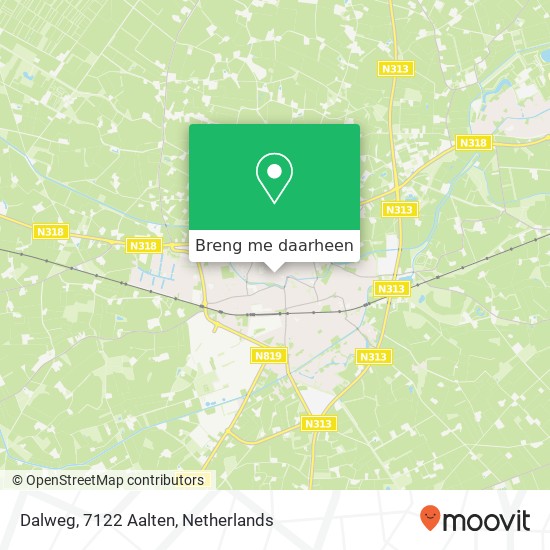 Dalweg, 7122 Aalten kaart