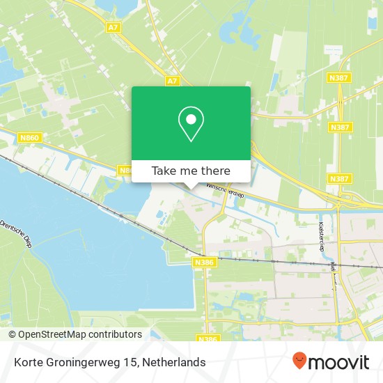 Korte Groningerweg 15, 9607 PS Foxhol kaart