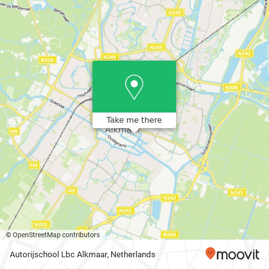 Autorijschool Lbc Alkmaar, Wortelsteeg 20 kaart