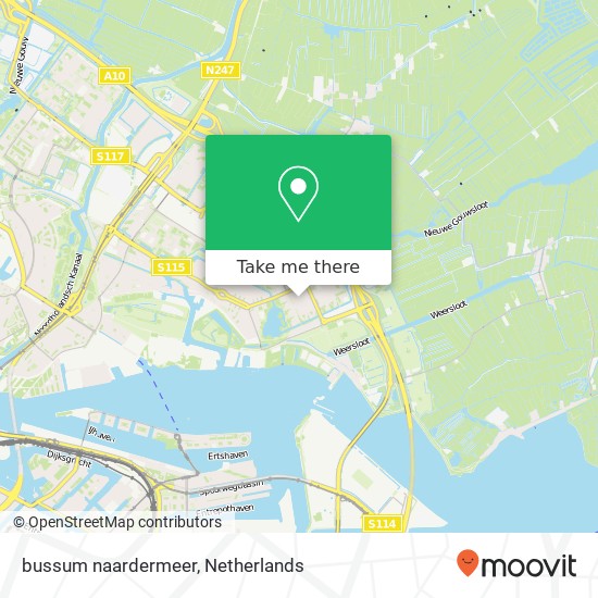 bussum naardermeer, 1024 NH Amsterdam kaart