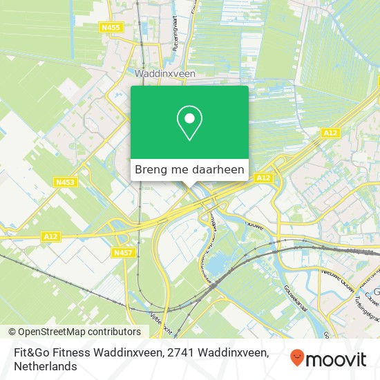 Fit&Go Fitness Waddinxveen, 2741 Waddinxveen kaart