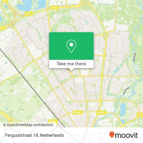 Ferguutstraat 18, 5625 DB Eindhoven kaart