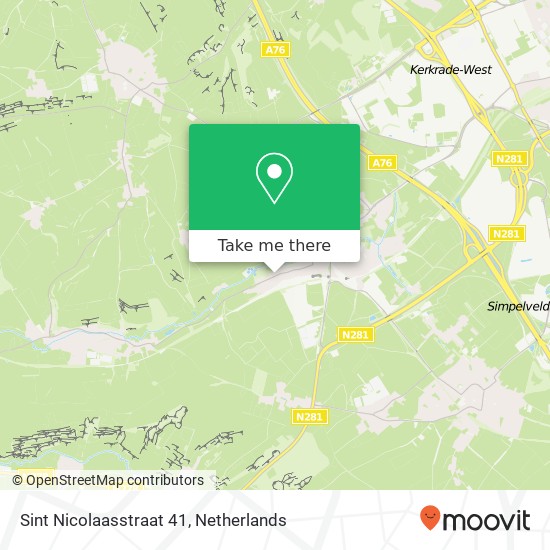 Sint Nicolaasstraat 41, 6369 XM Simpelveld kaart
