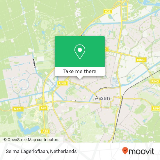 Selma Lagerloflaan, 9406 MA Assen kaart