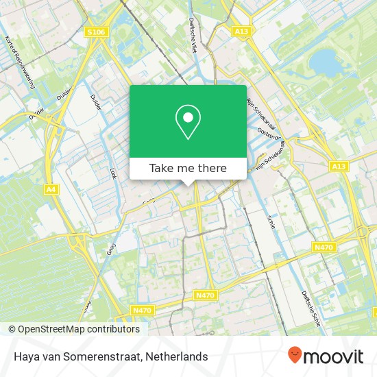 Haya van Somerenstraat, 2614 HH Delft kaart