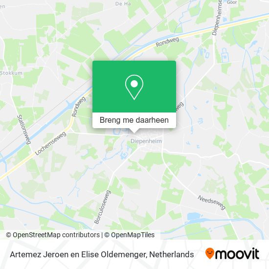 Artemez Jeroen en Elise Oldemenger kaart