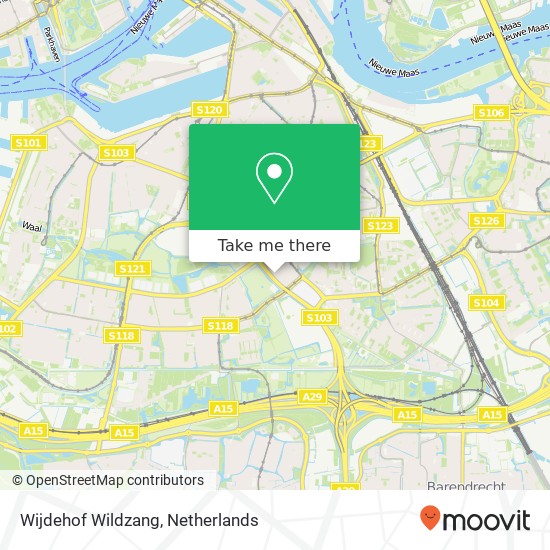 Wijdehof Wildzang, 3075 DS Rotterdam kaart