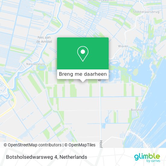 Botsholsedwarsweg 4 kaart
