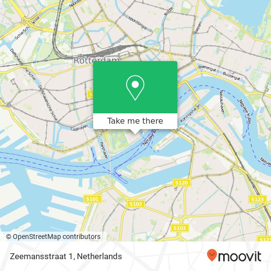 Zeemansstraat 1, 3016 CN Rotterdam kaart
