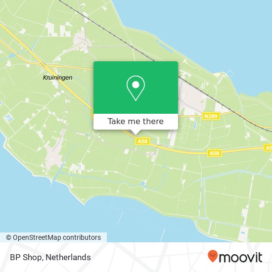 BP Shop, Rijksweg A58 (Noordzijde) kaart