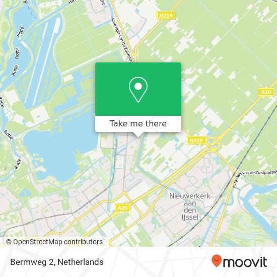 Bermweg 2, 3059 LA Rotterdam kaart
