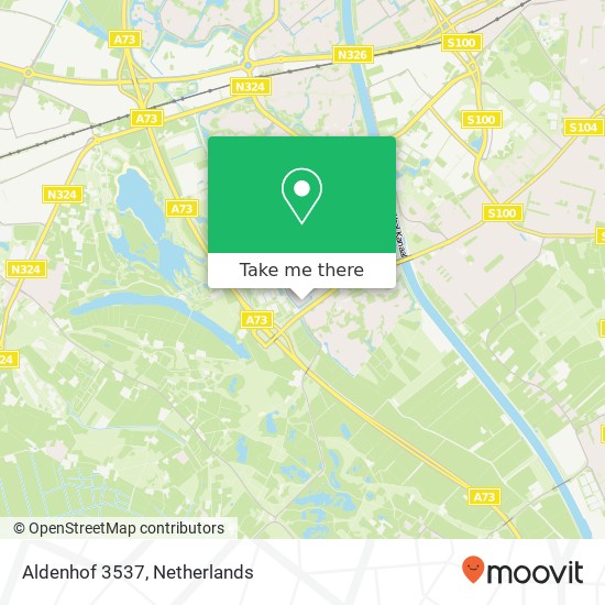 Aldenhof 3537, 6537 AV Nijmegen kaart