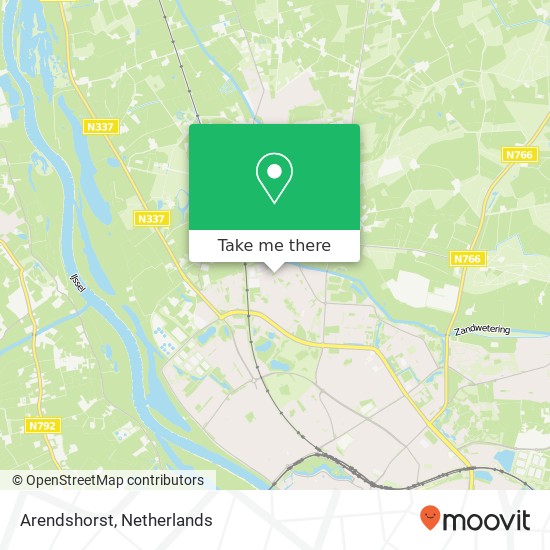 Arendshorst, 7414 Deventer kaart