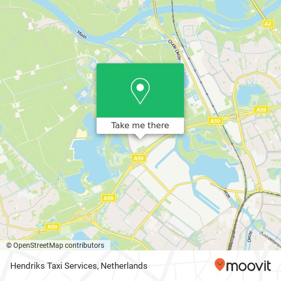 Hendriks Taxi Services, De Meerheuvel 14 kaart