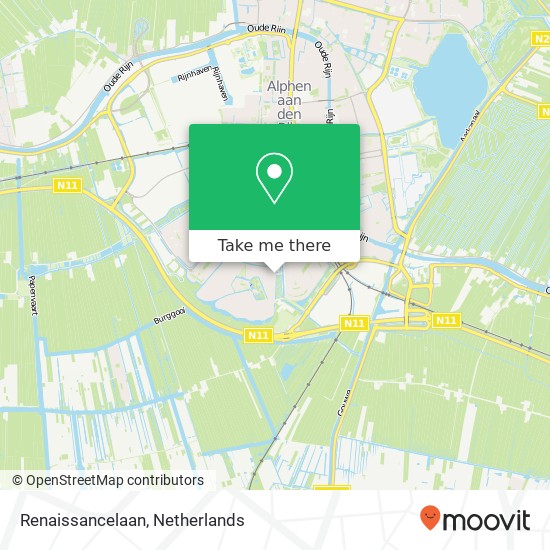 Renaissancelaan, 2408 DJ Alphen aan den Rijn kaart