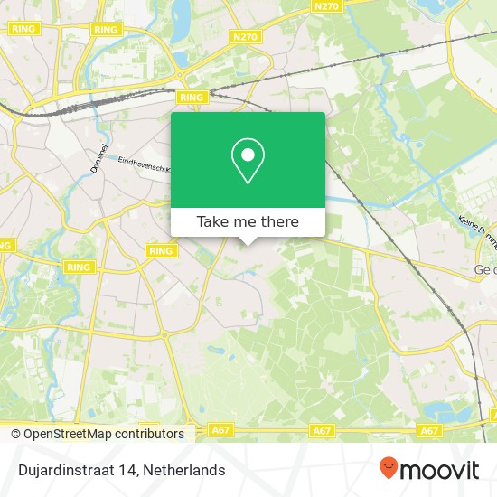 Dujardinstraat 14, 5645 JK Eindhoven kaart