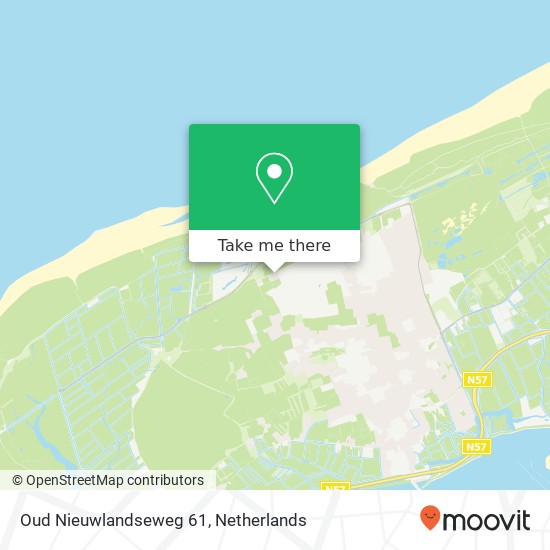 Oud Nieuwlandseweg 61, 3253 LL Ouddorp kaart