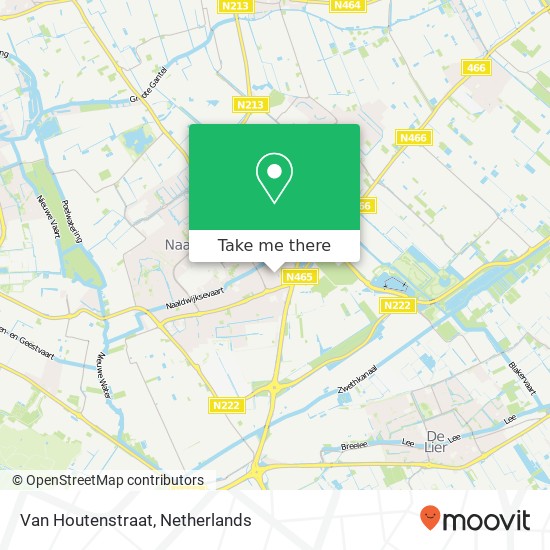 Van Houtenstraat, 2672 DN Naaldwijk kaart
