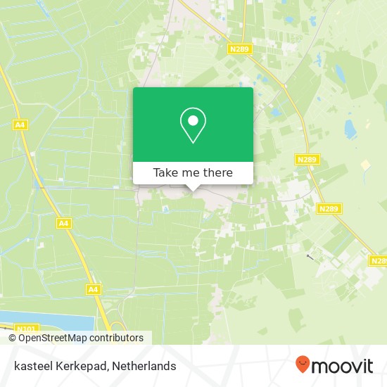 kasteel Kerkepad, 4641 TC Ossendrecht kaart