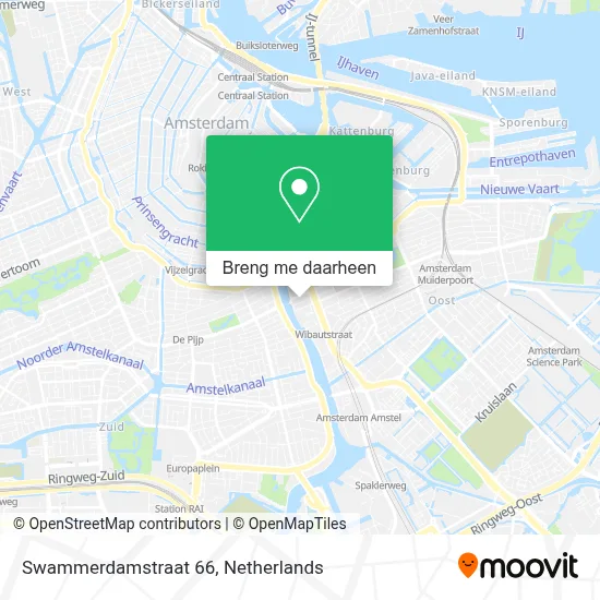 Swammerdamstraat 66 kaart