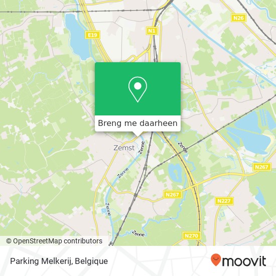 Parking Melkerij kaart