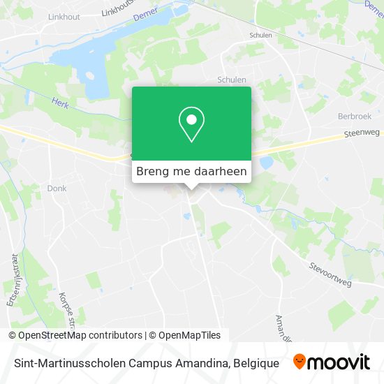 Sint-Martinusscholen Campus Amandina kaart