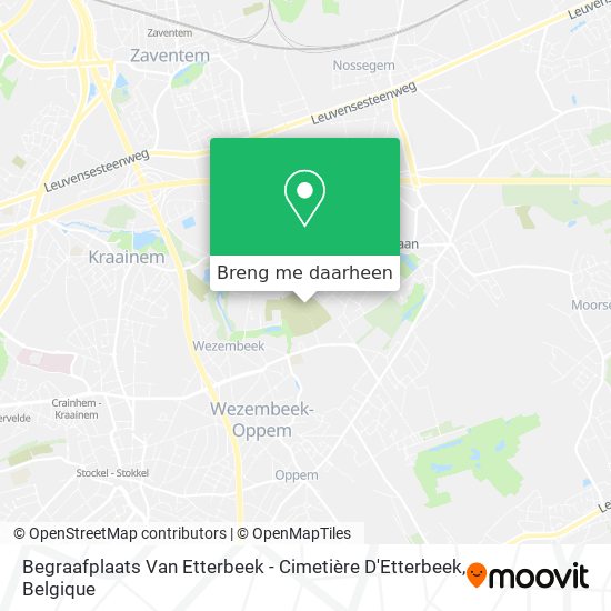 Begraafplaats Van Etterbeek - Cimetière D'Etterbeek kaart
