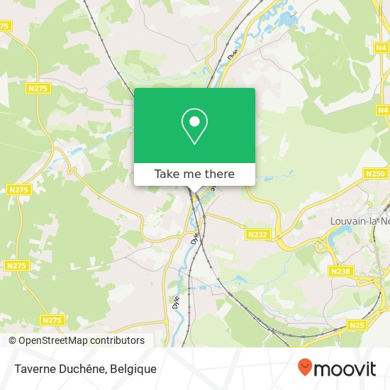 Taverne Duchêne kaart