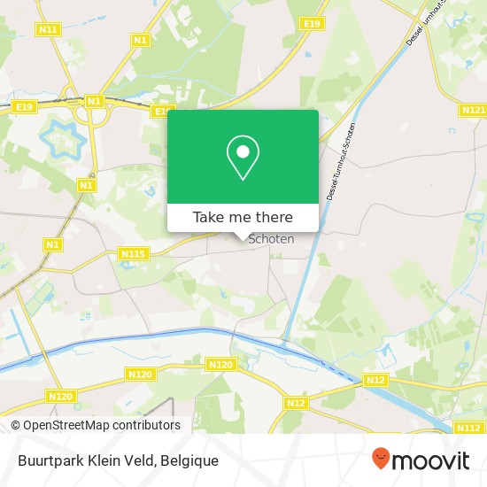 Buurtpark Klein Veld kaart